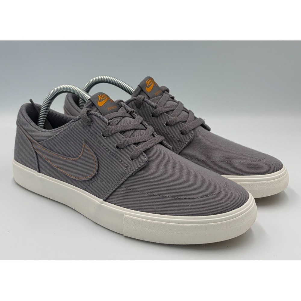 Nike SB Solarsoft Portmore II Women's 10 Gray Canvas Skate Shoes AH4616-003
